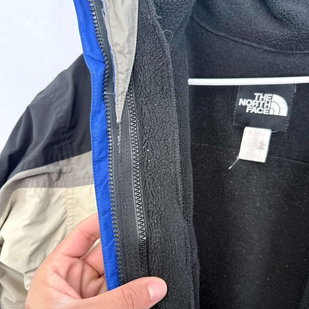 Vintage The North Face Rescue 3 In 1 Jacket Mens XL Blue Full Zip Denali Fleece